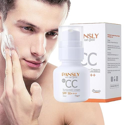 Crema CC per uomo - BB Cream da uomo da 40 ml - BB Cream SPF 50+++, CC Cream anti-arrossamento, Crema multiuso anti-lucidità per il controllo dell'olio per tutti i tipi di pelle Pekmar