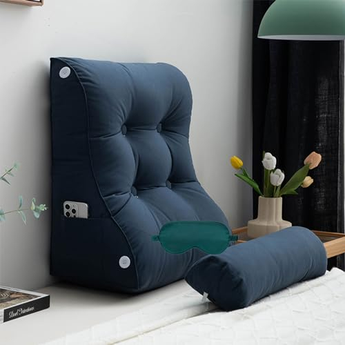 Confort Almohada de Lectura terapéutica Cojín de Soporte Lumbar Almohada de Lectura para la Cama Funda Lavable Soporte de Brazo Resistente Ideal como Respaldo para Libros o Juegos