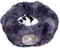 CanadianCat Company | Premium Katzentunnel mit Schlafplatz Otis Dunkelgrau Kuschelfell Innenbezug Katzentunnel Große Katzen XXL 2-in-1 Donut Tunnel für Katzen inkl. flauschigem Liegekissen