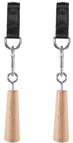 XJKLBYQ Drag-up-handtag i trä, greppstyrketränare, atomisk bergsklättring håller träningsset, multifunktionella fettgrepp för chin up-bar, kettlebell, skivstång hemmagym träning 4,5 x 45,7 cm