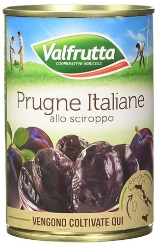 Frutta Valfrutta Prugne Italiane allo Sciroppo 6 x 425 gr