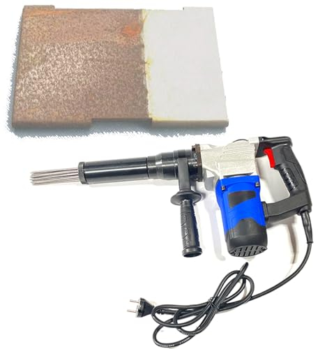 Lakenbroade Handheld Needle Scaler, Electric Needle Derusting, 1100w High Power Industrial Grade Pistol Grip Needle Scaler, Electric Jet Chisels for Removal of Rust, Weld Slag and Paint,220V