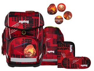 ergobag cubo Set ergonomischer Schulranzen Klassisch 5-teilig 1. Klasse Grundschule
