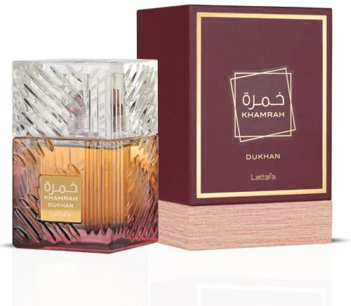 Perfume Khamrah Dukhan EDP de Lattafa 100 ml, perfume unisex - Pimento picante ahumado