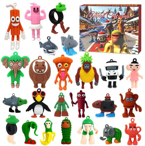 24 Pièces Italian Brainrot Figurines, Tralalero Brain Rot Figurine Jouets Tralalero en 3D Brainrot Figurine Figurines de Collection Cadeau Créatif pour Collection Décoration Enfants Et Fans (C)