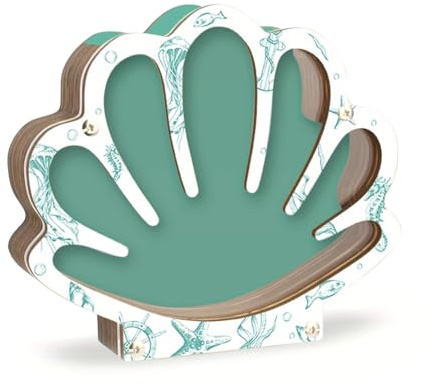 Genérico Vitrina Conchas Madera - con Placa Acrílica, Caja Almacenaje Portátil para Protección & Presentación | Regalo Playa Coleccionistas & Niños, Decoración Hogar Salón & Baño, Exhibidor Marino