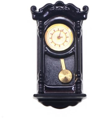 Retro Miniature Functional Clock With Adjustable Time Hands Sustained Metal Craft For Doll House Decors Collection Doll Furniture Clock