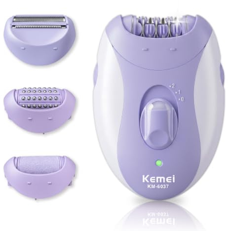 KEMEI 6037 Epilators Hair Removal for Women 4 in 1 Cordless Electric Shaver