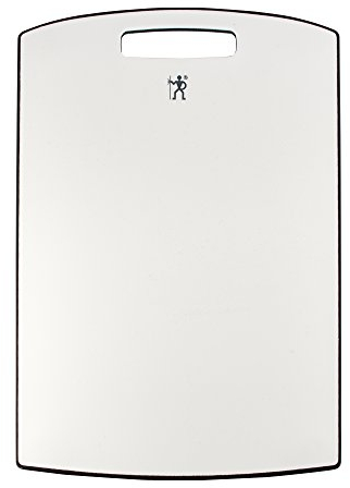 HENCKELS 11.5-inch x 16.5-inch Large White Cutting Board, Gray Border