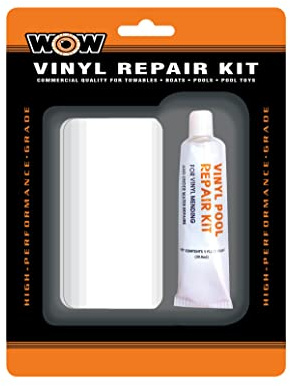 WOW Sports Vinyl Repair Patch Kit for Inflatables - PVC Adhesive for Boating Tubes, Air Mattresses & Rafts