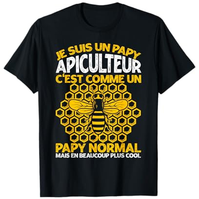Un Papy Apiculteur Comme Abeille Apiculteur Papa Cadeau T-Shirt