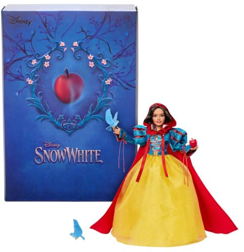 Mattel Disney Collector Snow White Collectible Fashion Doll in Signature Clothing Inspired by Disney Live Action Movie, Gifts for Kids and Collectors, HVY53