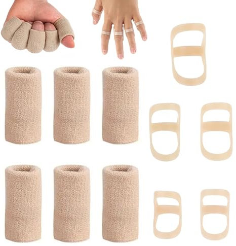 FunnAura 12PCS Finger Splints for Arthritis Kit, Trigger Thumb Splint Brace