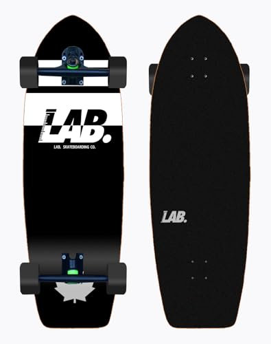 Lab Cruiser Skateboard med Longboard Trucks 180 mm - Institutionell 31 Fat Tail
