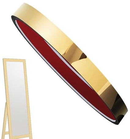 Peel and Stick - Revêtement mural - 40 m - Pour cadre de miroir - Accent mural autocollant - Contour des carreaux de salle de bain - Mise à niveau facile de la maison pour miroir de salon