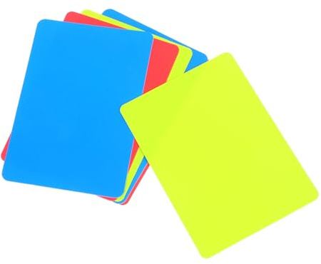 Toddmomy Cartellino Blu Arbitro in PVC da 6 Pezzi, Accessorio Arbitrale per Calcio Carte Rosse e Gialle, Facile da Usare per Competizioni Sportive e Migliorare Efficienza Arbitro