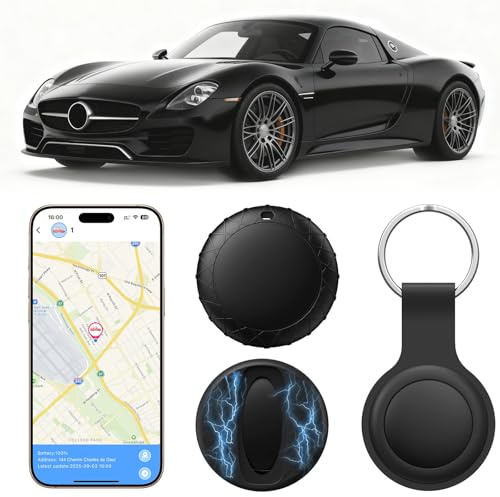 GPS Tracker per Auto, 2026 Nuovo Localizzatore GPS per Auto, Compatibile con Android e iOS, Magnetico Nascosto Localizzatore Gps Senza SIM, Tracker tag per Bambini, Auto, Animali Domestici - Nero