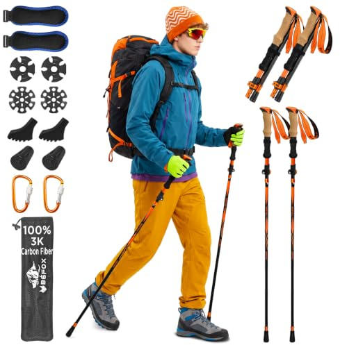 BGFOX 3K Carbon Fiber Trekking Poles