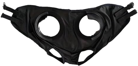 Cappuccio per cavallo equestre – Copertura per gli occhi in rete, design classico, protezione contro le mosche traspirante, lunga durata, pratica attrezzatura da equitazione, progettata per