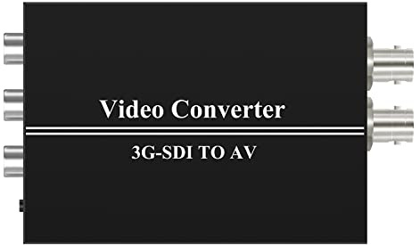 Wiistar 3G SDI to AV Converter BNC to RCA Audio Scaler with SDI Loopout