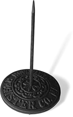 Thorness Vintage cast Iron Cash Register Receipt Spike Paperweight | Desk Receipt Holder | Restaurant Paper Holder | Check Spike | Spindle Rod Bill Holder | Note Spike for Office Home Restaurant