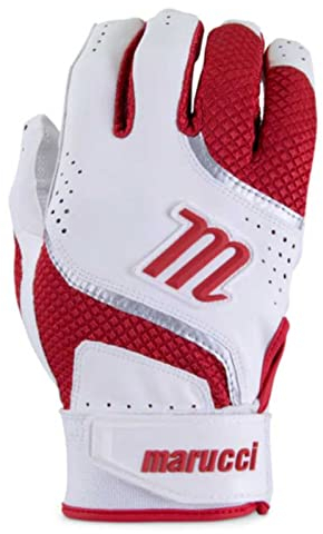 Marucci 2021 Code Schlaghandschuh für Erwachsene, Rot