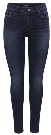 ONLY Damen Jeans ONLWAUW BJ581 Skinny Fit - Blau - Dark Blue Denim XS S M L XL, Größe:L/30, Farbvariante:Dark Blue Denim 15272480