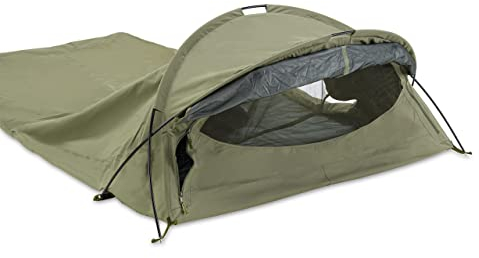 Defcon5 Biwakzelt 2 Mann Zelt mit Kompressionssack wasserdicht Tunnelzelt Kuppelzelt leichtes Zweimannzelt 2 Person Trekkingzelt Tunnelzelt Zweimannzelt kleines Packmaß kleines Zelt für Camping