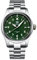 NIADI Automatische mechanische Herrenuhr Saphir Kristall Edelstahl Wasserdicht NH35 Automatik Pilotenuhr Herren, Grün , modisch