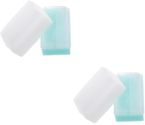 Beaupretty 4 Stück sensorische Bürste Schwammbürste Stubenwagen Silikon-Körperwäsche Scrubber verschleißfeste Babybürste ergonomischer Kopfschrubber Haushalt Waschmaschine pp