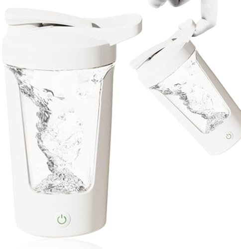 FOGARI Shake Mixer für klumpenfreie Eiweiß Shakes - Protein Shaker,7000 UPM,USB-C Schnellladen,Shaker Cups für Proteinshakes Mahlzeitenersatz- BPA-Frei (White)