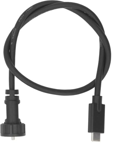 Typ-C-kontakt till kontaktkabel, 0,5 m, IP67, IP68, vattentät, rak kontakt, USB-C-förlängningskabel, 30 V, 1,5 A