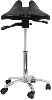 Genérico Taburete de Silla de Montar con Ruedas, Silla de Oficina de Altura Ajustable, soporta 150 kg, for salón de masajes, Cocina, Belleza, Oficina