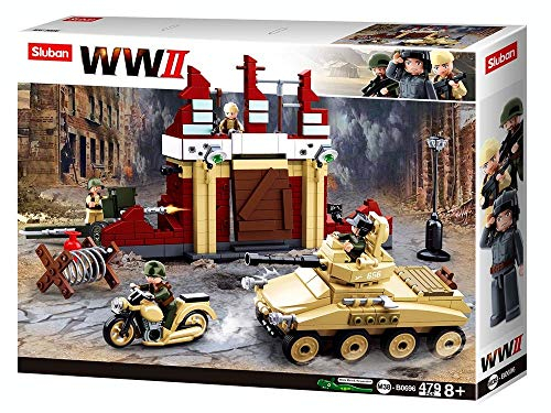 WWII - Kampf um Stalingrad (479 Teile), Spielset, Steckbausteine, mit Spielfigur, für Kinder ab 4 Jahren