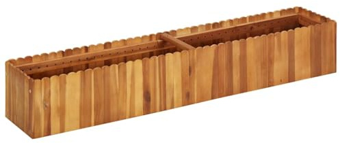 vidaXL Odlingslåda upphöjd 150x30x25 cm massivt akaciaträ