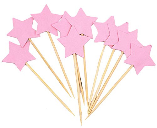 Flairs - Decorazioni per cupcake a tema New York, confezione da 10 decorazioni per cupcake, colore: Rosa