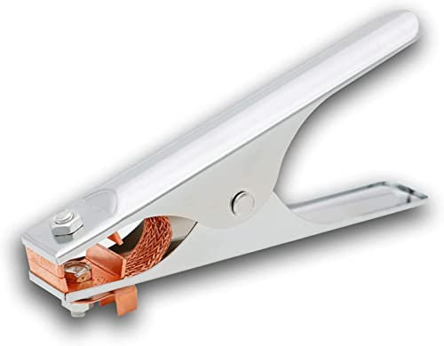 Pinza soldadura para masa, pinza para soldar utilizada como masa, abrazadera para soldar, pinza de masa de soldadura muy resistente y de gran conductividad, 6300A(Pinza 17cm)