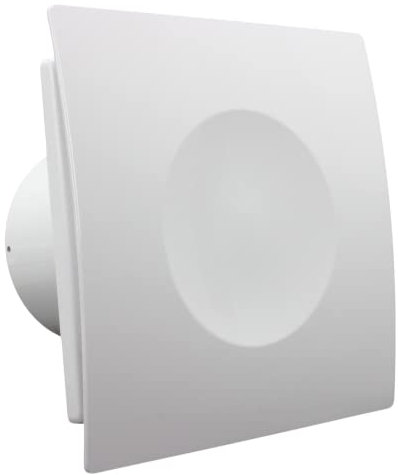 VENTS QuietLine 4 inch Humidity Control & Timer Extractor Fan Modern Design Silent Bathroom Ventilator with Humidistat Sensor for 100 mm Ducting Wall Ceiling Ventilation Shaft Mounting