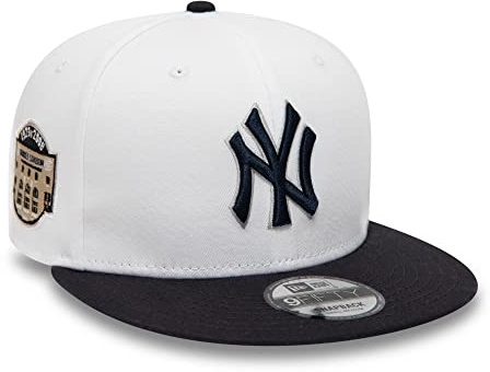 New Era New York Yankees MLB White Crown Patches White 9Fifty Snapback Cap - M - L