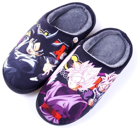 WANHONGYUE Anime Manga Japonés Pantofole Uomo Donna Invernali Calde Peluche Ciabatte Scarpe da Casa con Punta Aperta Antiscivolo Indoor Outdoor Slippers Stile/4 44-45 EU