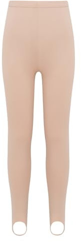 HULIJA Kinder Mädchen Tanz Leggings Lang Sporthose Steigbügelleggings Strumpfhose Gymnastik Ballett Bühnenauftritt Nackt 98-116