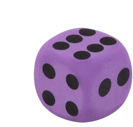 Grand De Dés - Dés en Mousse | Jeu De Dés Gros | Outil De Jeu De Dés | Gros Dés en Mousse | Dés De Jeu De Fête | Jeux Dés en Mousse | Dés Multifonctions | Dés De Couleur Énorme | Ouets Éducatifs