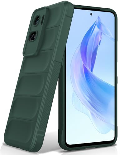 BonYonka Funda para Honor 90 Lite, Funda de Silicona Resistente a Golpes y Arañazos, Forro de Microfibra Suave, Funda Integral con Protección para La Cámara, Verde
