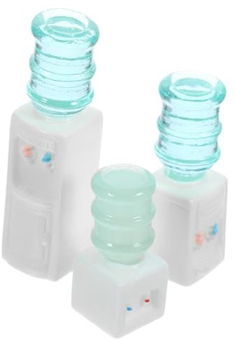 IMIKEYA Funny Kitchen Appliance Model 3pcs Mini Water Dispenser for Dollhouse Decor Miniature Water Machine Toy