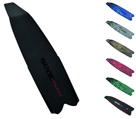 SEAC Motus Blade, Lama a Pinna Singola, Leggera, ad Alte Prestazioni Unisex-Adulto, Nero, Standard