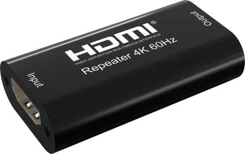TECHLY 100501 HDMI 2.0 signal repeater 4K YUV 4:4:4 40 m Black