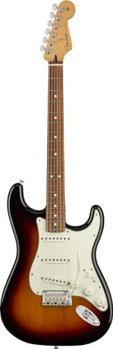 Fender Player Stratocaster SSS Electric Guitar, 3-Color Sunburst, Pau Ferro Fingerboard