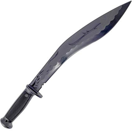 E-BOGU Polypropylene Kukri-Style Black Sword (24.5)