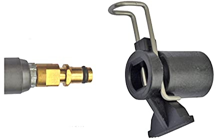 M&M Smartek Adaptador de alta presión para manguera/convertidor para limpiadores de alta presión compatible con/como Kärcher, Black & Decker, Nilfisk, Stihl G1/4 o con M22 IG (opción A para Kärcher)