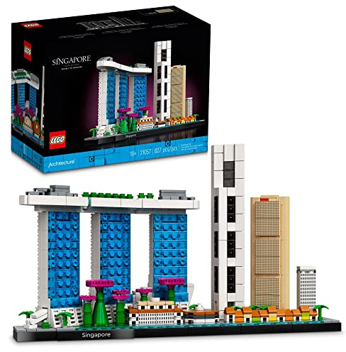 LEGO Architecture Skyline Collection: Singapore 21057 Building Kit; Collectible Display Model for Adults (827 Pieces)